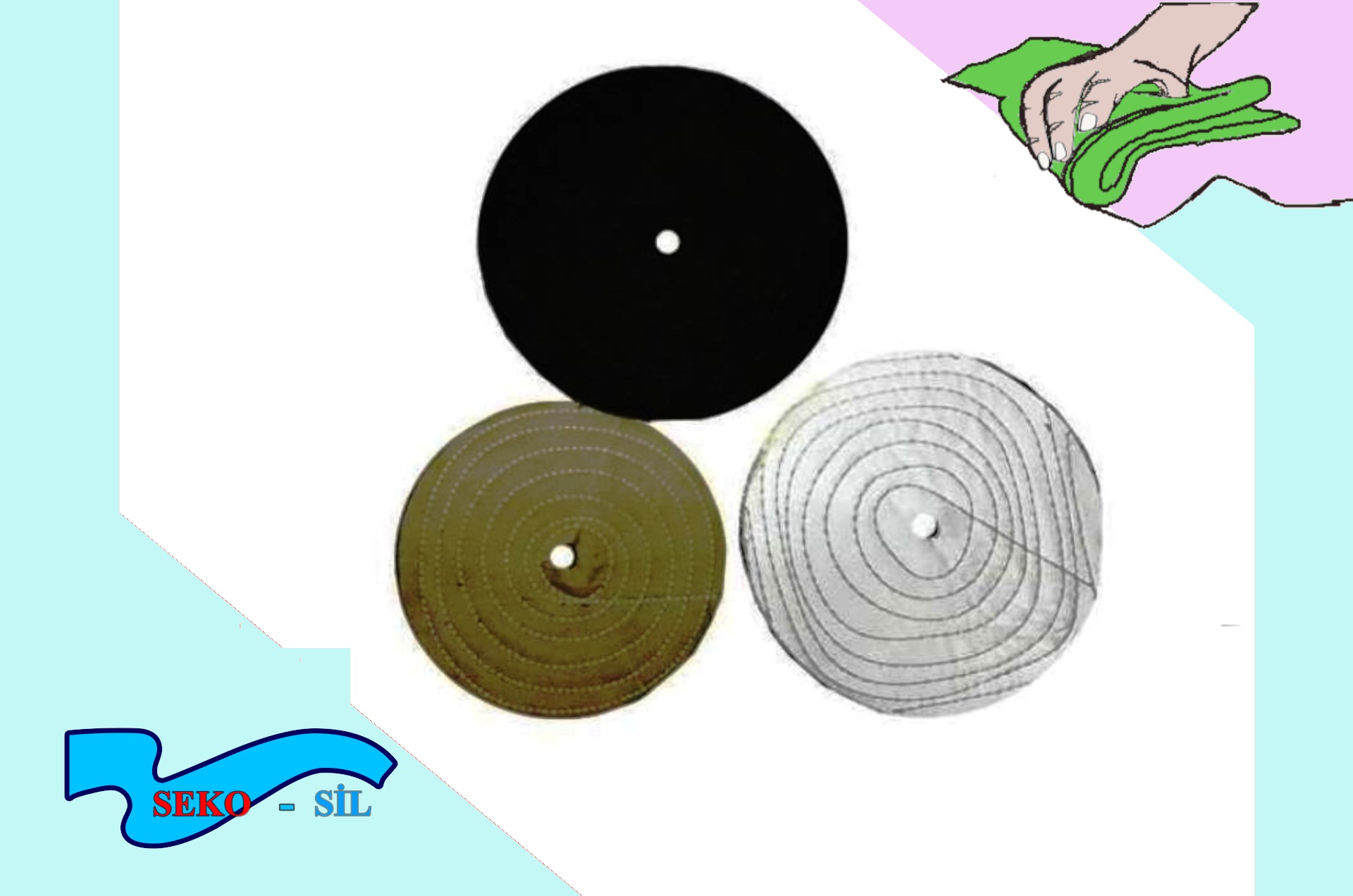 Dikişli polisaj bezleri 2