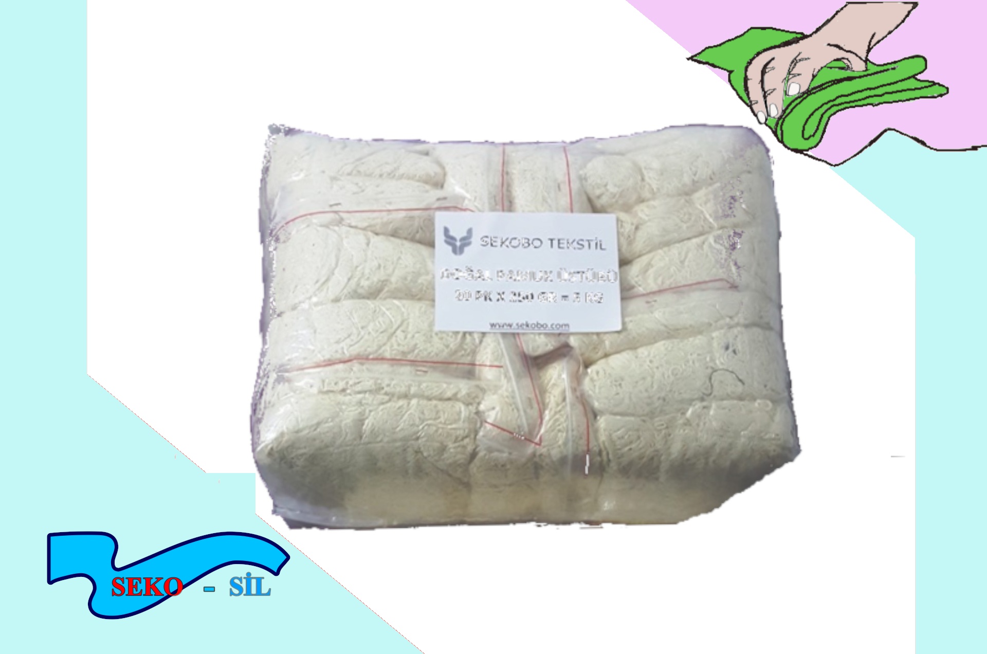 Doğal pamuk üstübü 250 gr paketli