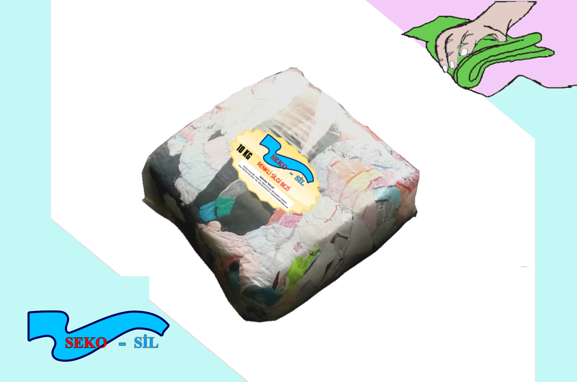 Renkli silgi bezi 10 kg